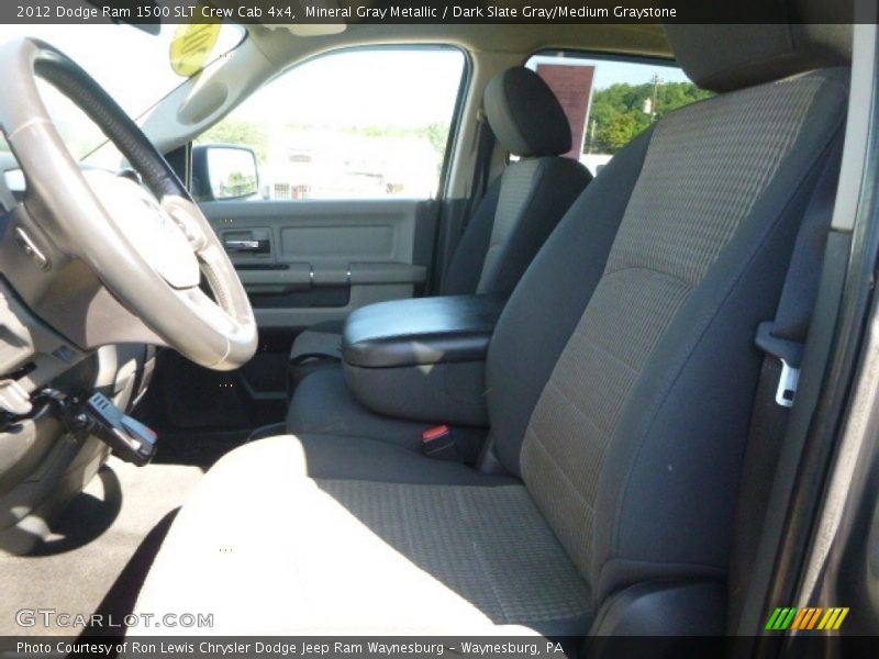 Mineral Gray Metallic / Dark Slate Gray/Medium Graystone 2012 Dodge Ram 1500 SLT Crew Cab 4x4