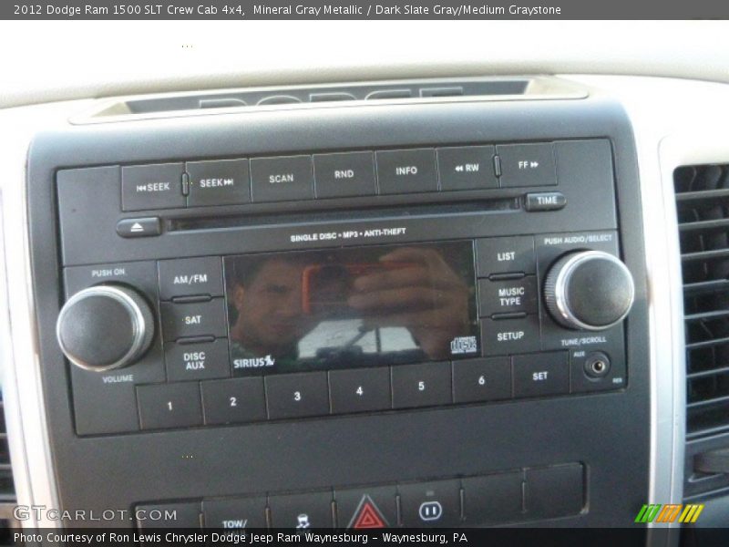 Mineral Gray Metallic / Dark Slate Gray/Medium Graystone 2012 Dodge Ram 1500 SLT Crew Cab 4x4