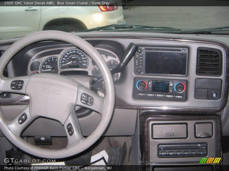 Blue Green Crystal / Stone Gray 2005 GMC Yukon Denali AWD