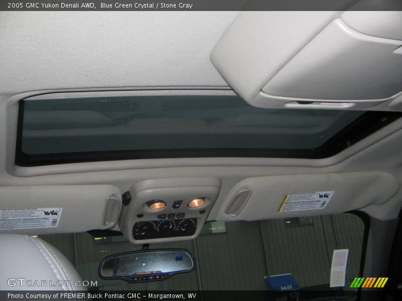 Blue Green Crystal / Stone Gray 2005 GMC Yukon Denali AWD