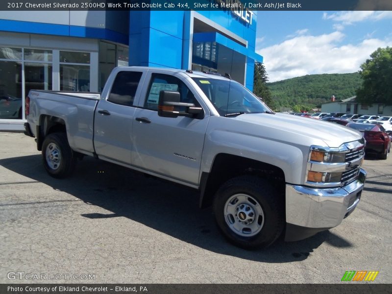 Silver Ice Metallic / Dark Ash/Jet Black 2017 Chevrolet Silverado 2500HD Work Truck Double Cab 4x4