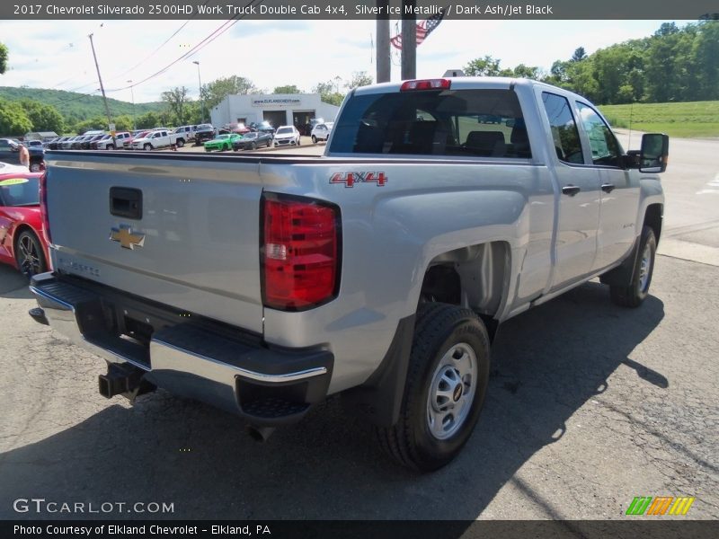 Silver Ice Metallic / Dark Ash/Jet Black 2017 Chevrolet Silverado 2500HD Work Truck Double Cab 4x4