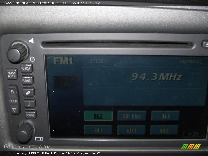 Blue Green Crystal / Stone Gray 2005 GMC Yukon Denali AWD
