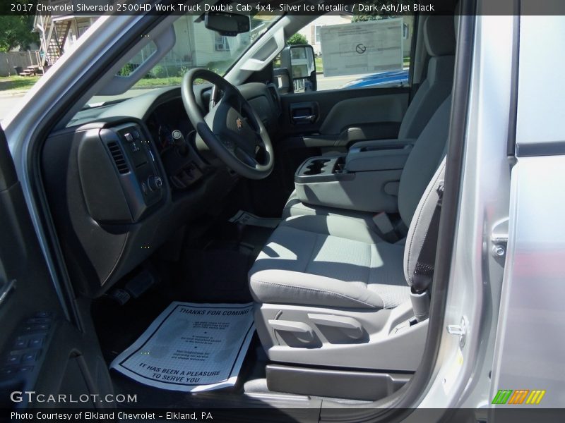 Silver Ice Metallic / Dark Ash/Jet Black 2017 Chevrolet Silverado 2500HD Work Truck Double Cab 4x4