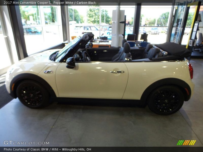 Pepper White / Carbon Black 2017 Mini Convertible Cooper S