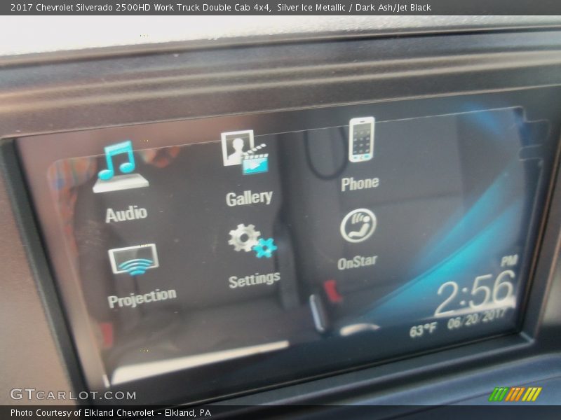Silver Ice Metallic / Dark Ash/Jet Black 2017 Chevrolet Silverado 2500HD Work Truck Double Cab 4x4