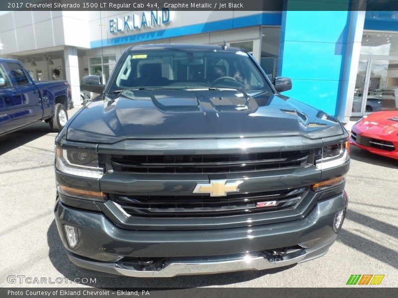 Graphite Metallic / Jet Black 2017 Chevrolet Silverado 1500 LT Regular Cab 4x4