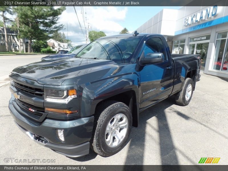 Graphite Metallic / Jet Black 2017 Chevrolet Silverado 1500 LT Regular Cab 4x4