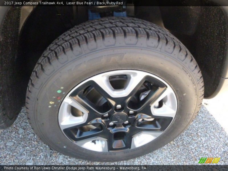 Laser Blue Pearl / Black/Ruby Red 2017 Jeep Compass Trailhawk 4x4