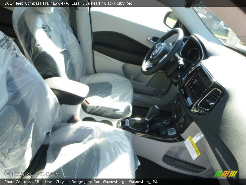 Laser Blue Pearl / Black/Ruby Red 2017 Jeep Compass Trailhawk 4x4