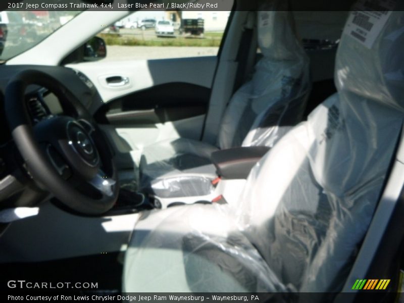 Laser Blue Pearl / Black/Ruby Red 2017 Jeep Compass Trailhawk 4x4