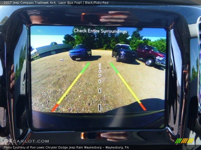 Laser Blue Pearl / Black/Ruby Red 2017 Jeep Compass Trailhawk 4x4