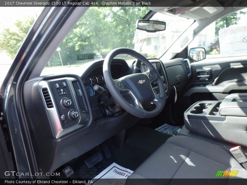 Graphite Metallic / Jet Black 2017 Chevrolet Silverado 1500 LT Regular Cab 4x4