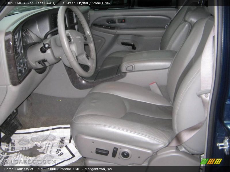 Blue Green Crystal / Stone Gray 2005 GMC Yukon Denali AWD