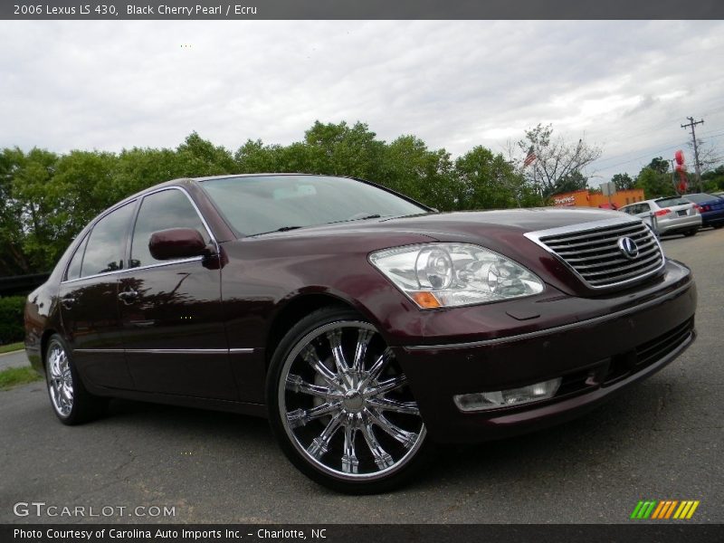 Black Cherry Pearl / Ecru 2006 Lexus LS 430