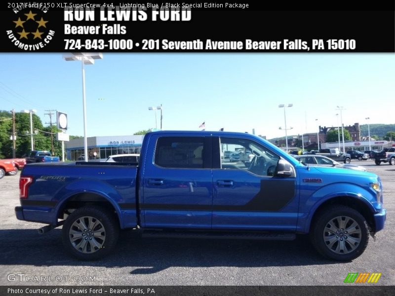 Lightning Blue / Black Special Edition Package 2017 Ford F150 XLT SuperCrew 4x4