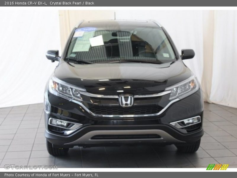 Crystal Black Pearl / Black 2016 Honda CR-V EX-L