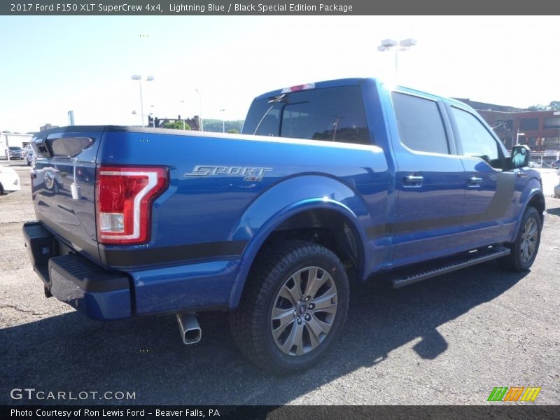 Lightning Blue / Black Special Edition Package 2017 Ford F150 XLT SuperCrew 4x4