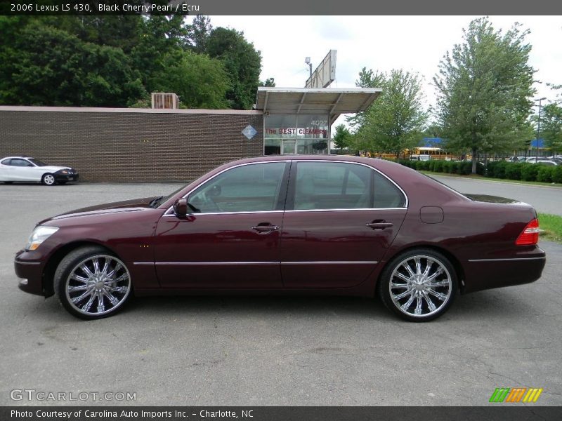 Black Cherry Pearl / Ecru 2006 Lexus LS 430
