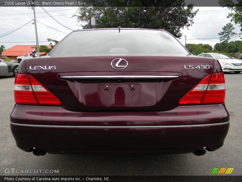 Black Cherry Pearl / Ecru 2006 Lexus LS 430