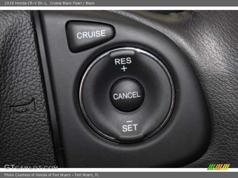 Crystal Black Pearl / Black 2016 Honda CR-V EX-L