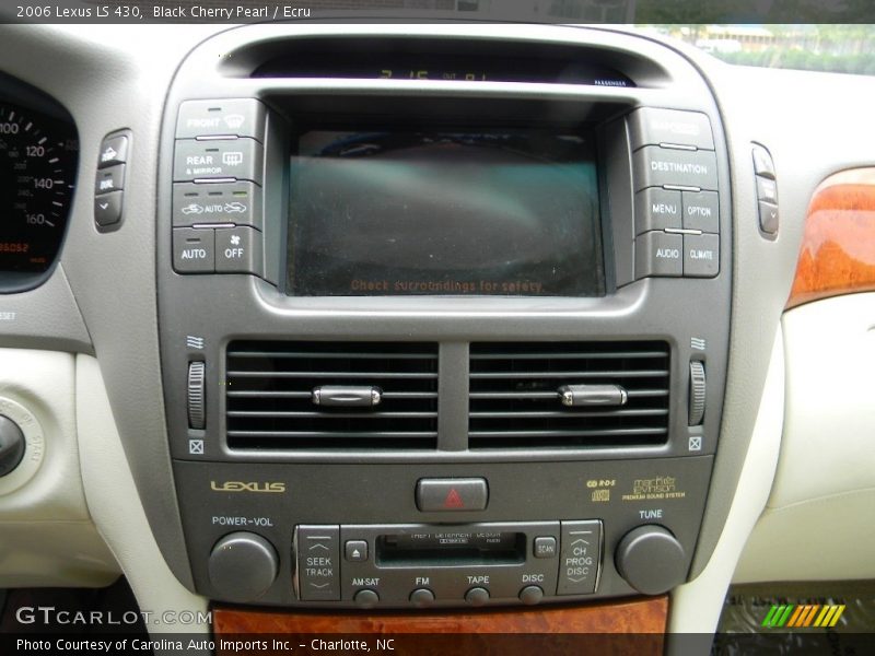 Black Cherry Pearl / Ecru 2006 Lexus LS 430