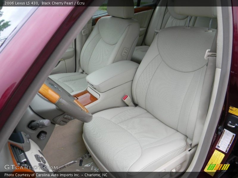 Black Cherry Pearl / Ecru 2006 Lexus LS 430