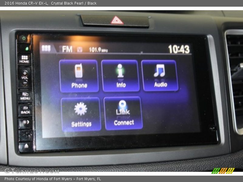Crystal Black Pearl / Black 2016 Honda CR-V EX-L