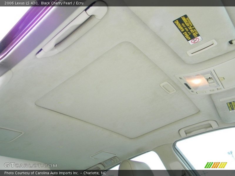 Black Cherry Pearl / Ecru 2006 Lexus LS 430