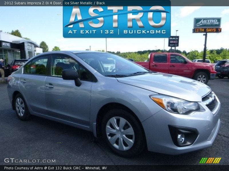 Ice Silver Metallic / Black 2012 Subaru Impreza 2.0i 4 Door