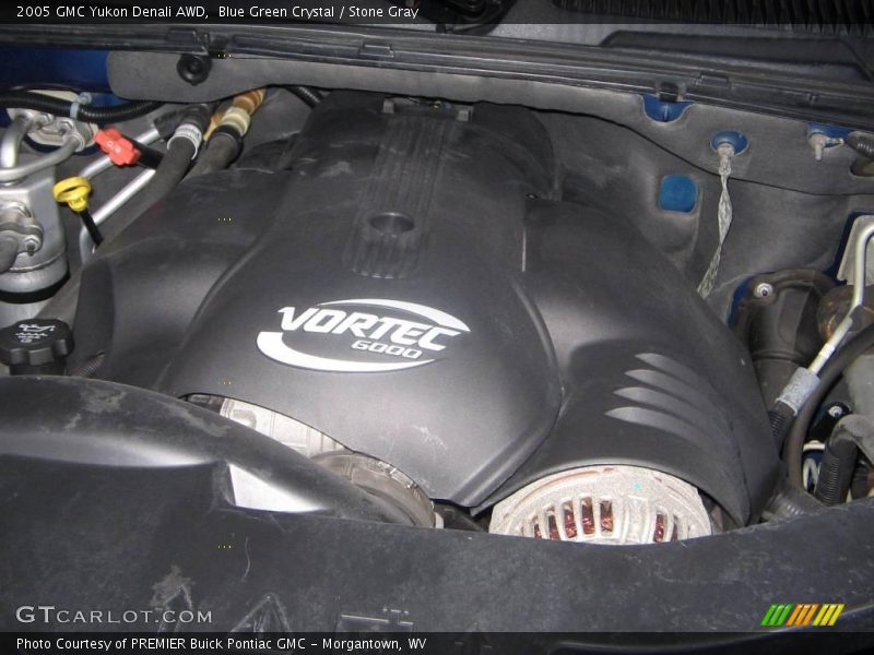 Blue Green Crystal / Stone Gray 2005 GMC Yukon Denali AWD
