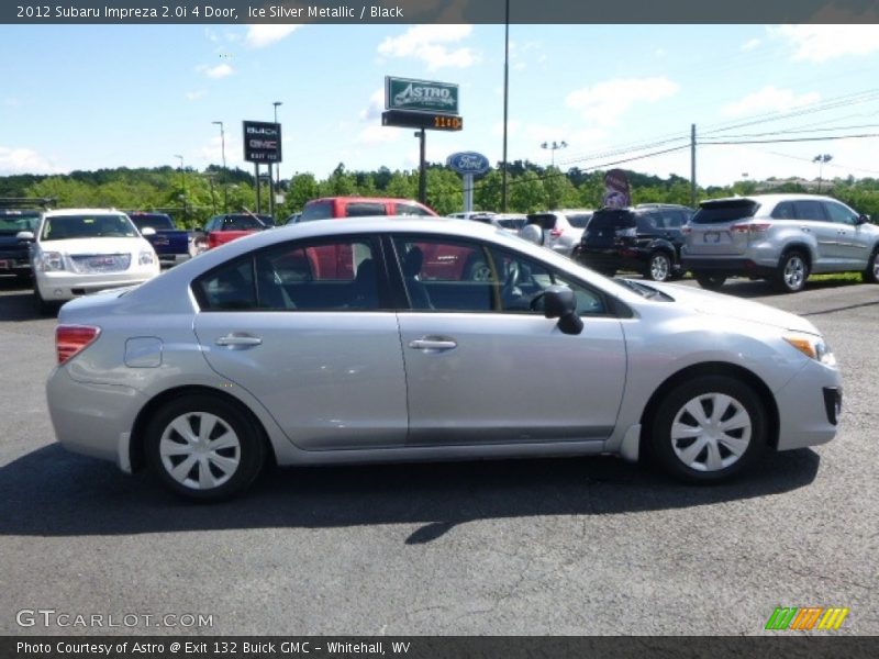 Ice Silver Metallic / Black 2012 Subaru Impreza 2.0i 4 Door