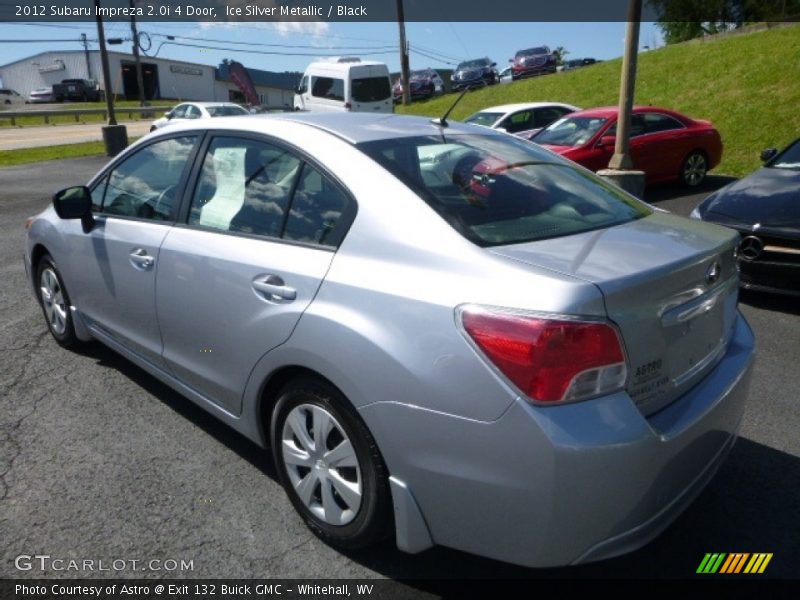 Ice Silver Metallic / Black 2012 Subaru Impreza 2.0i 4 Door