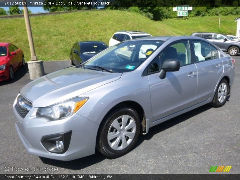 Ice Silver Metallic / Black 2012 Subaru Impreza 2.0i 4 Door