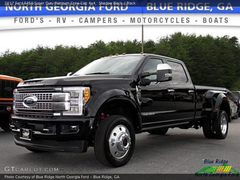 Shadow Black / Black 2017 Ford F450 Super Duty Platinum Crew Cab 4x4