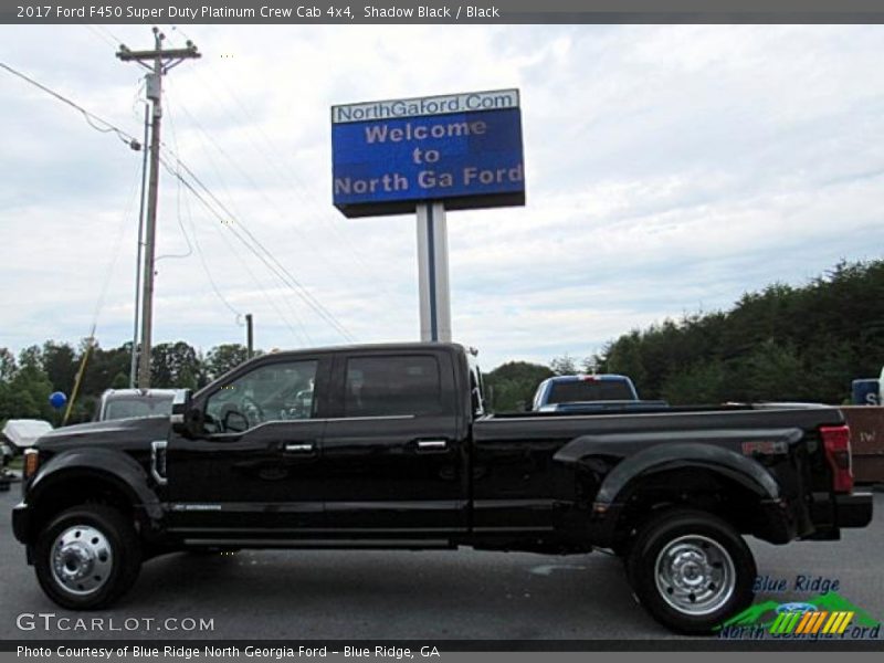 Shadow Black / Black 2017 Ford F450 Super Duty Platinum Crew Cab 4x4