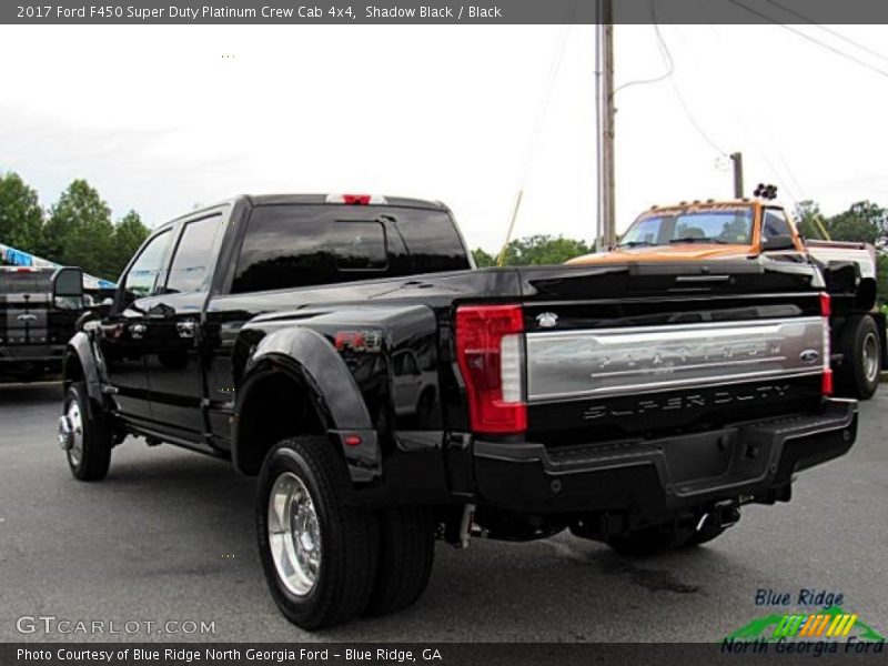 Shadow Black / Black 2017 Ford F450 Super Duty Platinum Crew Cab 4x4