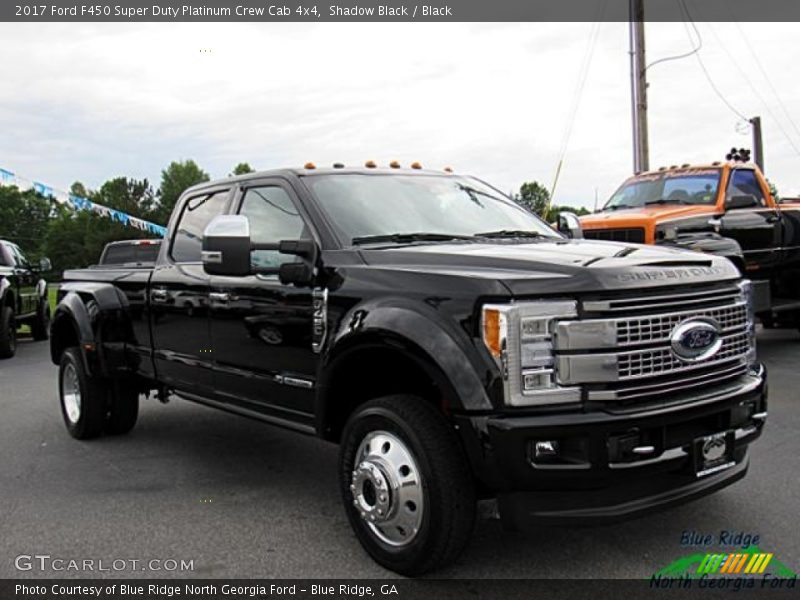Shadow Black / Black 2017 Ford F450 Super Duty Platinum Crew Cab 4x4