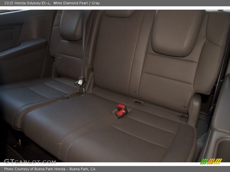 White Diamond Pearl / Gray 2015 Honda Odyssey EX-L