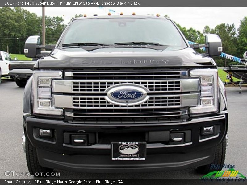Shadow Black / Black 2017 Ford F450 Super Duty Platinum Crew Cab 4x4