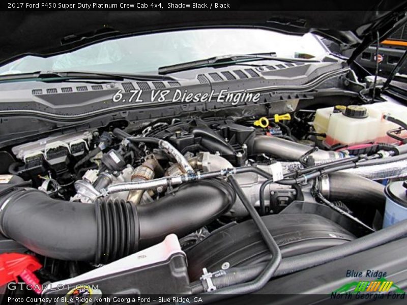 Shadow Black / Black 2017 Ford F450 Super Duty Platinum Crew Cab 4x4