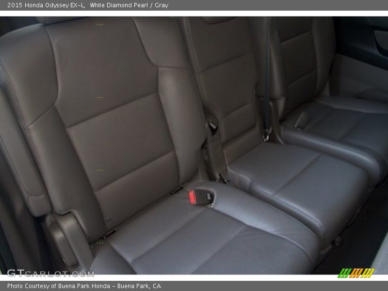 White Diamond Pearl / Gray 2015 Honda Odyssey EX-L