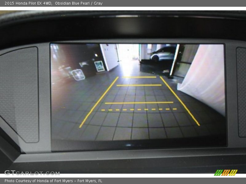 Obsidian Blue Pearl / Gray 2015 Honda Pilot EX 4WD