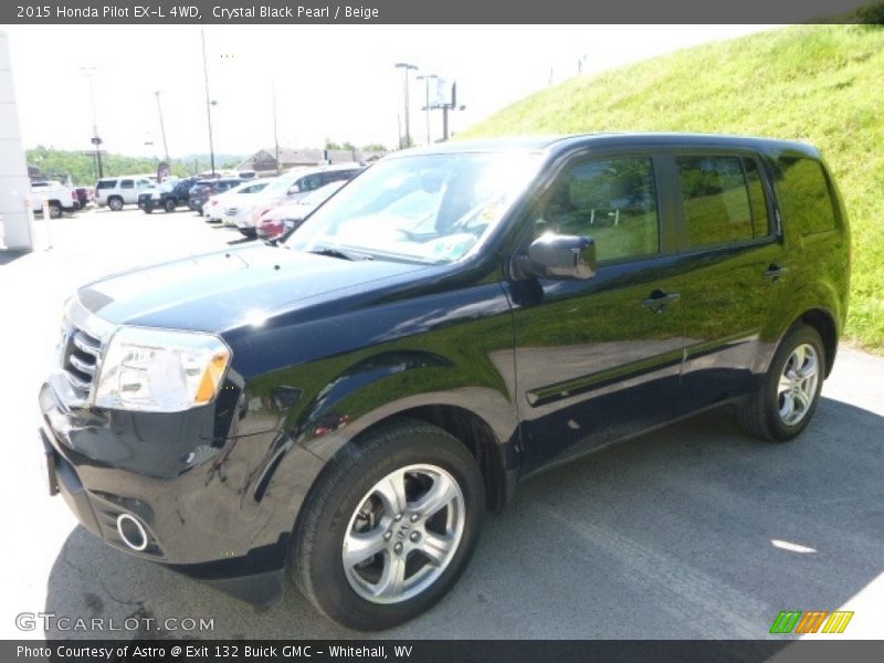 Crystal Black Pearl / Beige 2015 Honda Pilot EX-L 4WD