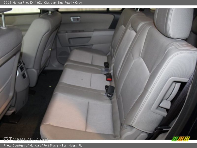 Obsidian Blue Pearl / Gray 2015 Honda Pilot EX 4WD