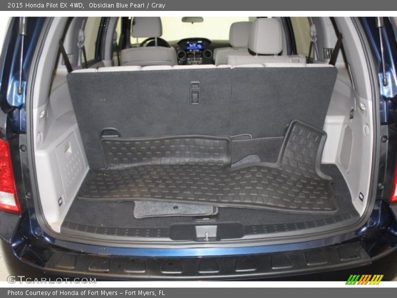 Obsidian Blue Pearl / Gray 2015 Honda Pilot EX 4WD