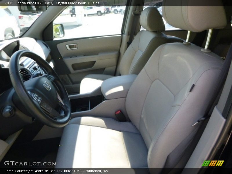 Crystal Black Pearl / Beige 2015 Honda Pilot EX-L 4WD