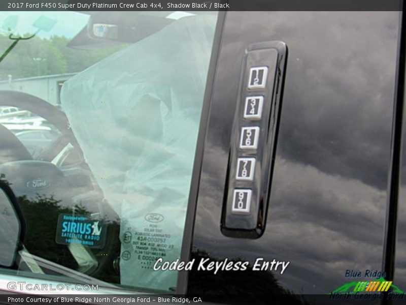 Shadow Black / Black 2017 Ford F450 Super Duty Platinum Crew Cab 4x4