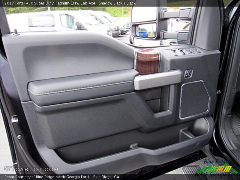 Shadow Black / Black 2017 Ford F450 Super Duty Platinum Crew Cab 4x4