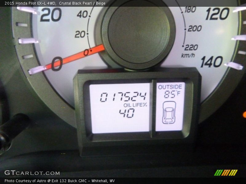 Crystal Black Pearl / Beige 2015 Honda Pilot EX-L 4WD